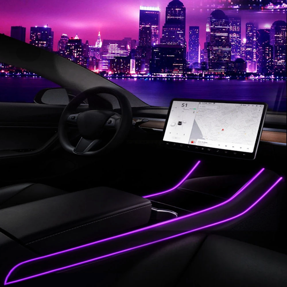 For Tesla Model 3 Model Y Interior Neon Lights Model 3/Y Accessories Car Decor RGB Ambient Led Strip Lights With App Controlled
For Tesla Model 3 Model Y Interior Neon Lights Model 3/Y Accessories Car Decor RGB Ambient Led Strip Lights With App Controlled