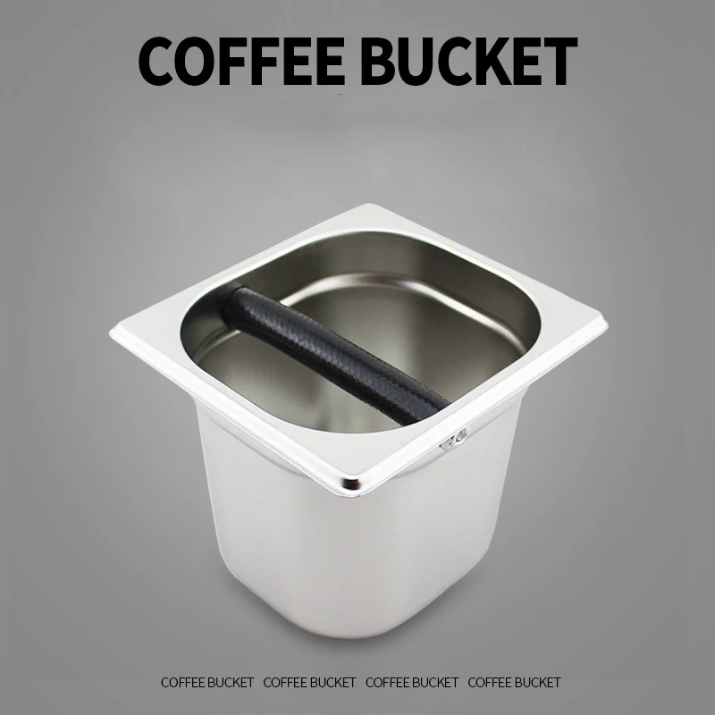 Coffee Knock Box, Stainless Steel Espresso Knock Box Built-in Container for Coffee Ground,Knock Box Espresso
Coffee Knock Box, Stainless Steel Espresso Knock Box Built-in Container for Coffee Ground,Knock Box Espresso