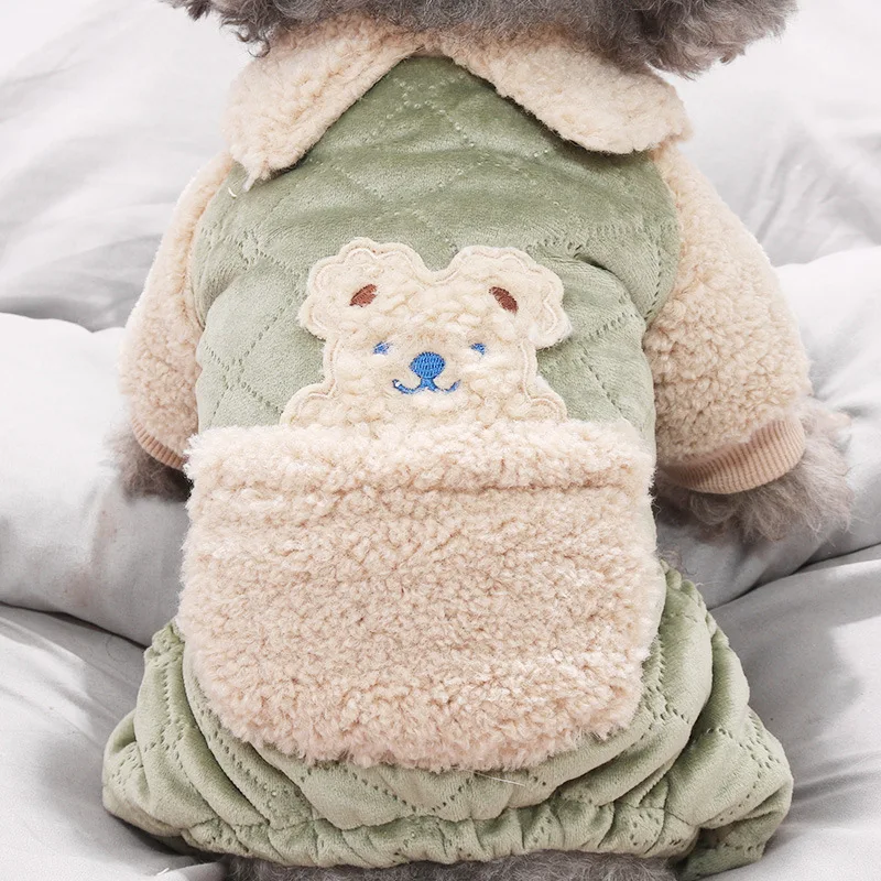 Dog Clothes Pet Cotton-padded Clothes Teddy Four-legged Clothes Small Dog Bomei Autumn and Winter Warm Thick Clothing
Dog Clothes Pet Cotton-padded Clothes Teddy Four-legged Clothes Small Dog Bomei Autumn and Winter Warm Thick Clothing