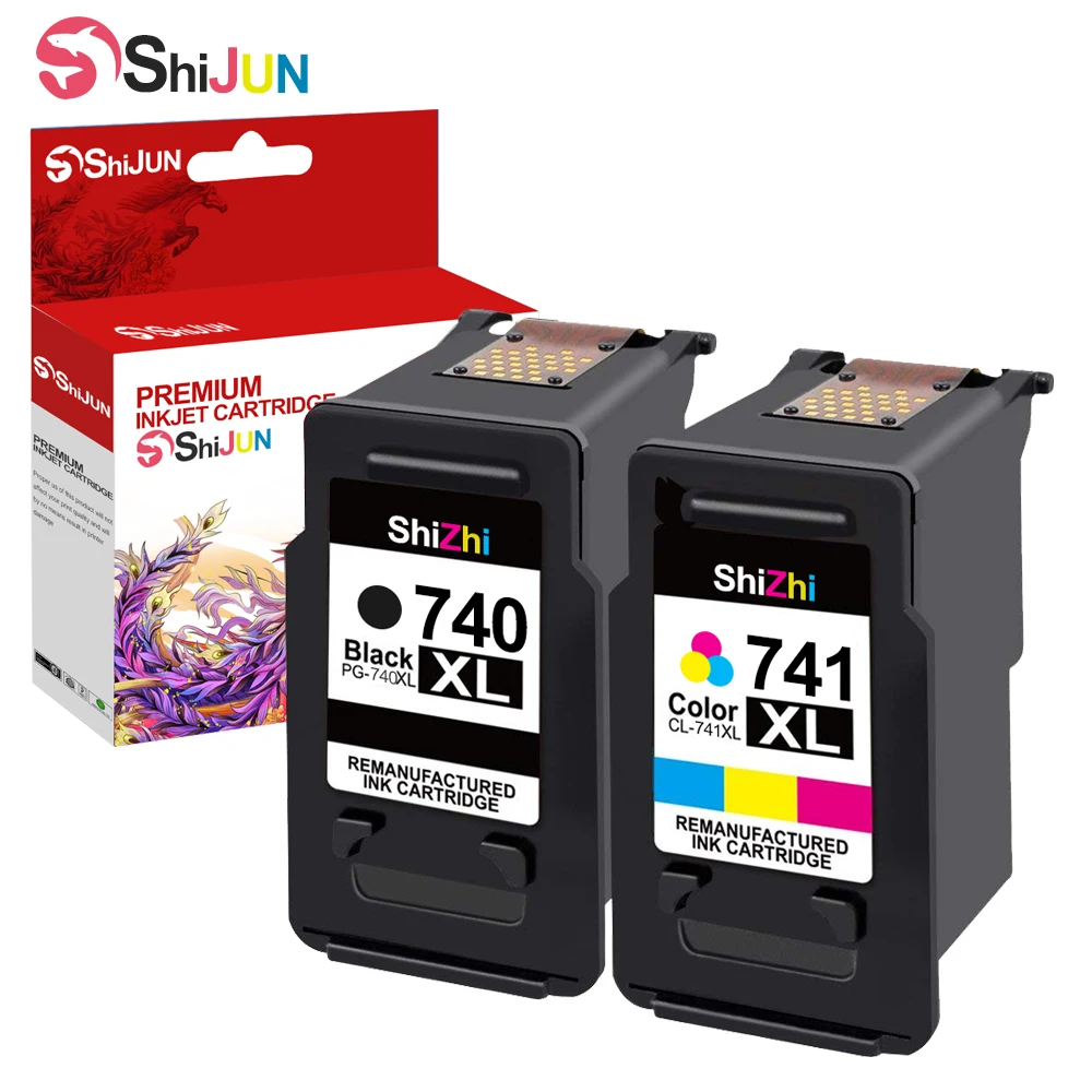 

SHIJUN 740 741 Ink cartridge Compatible For PG 740XL CL 741xl For Canon Pixma MX517 MX437 MX377 MG4170 MG3170 MG2170 printer