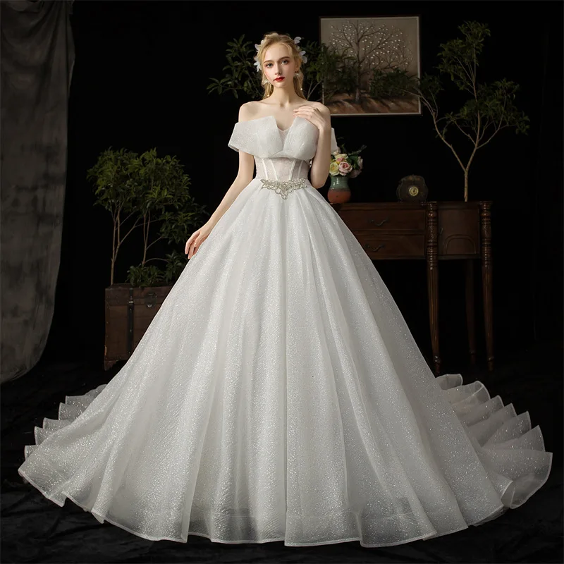 French Light Main Wedding Dress 2020 Exhibition New Starry Mori Dreamy Simple Red Bride Trailing Wedding Dress
French Light Main Wedding Dress 2020 Exhibition New Starry Mori Dreamy Simple Red Bride Trailing Wedding Dress