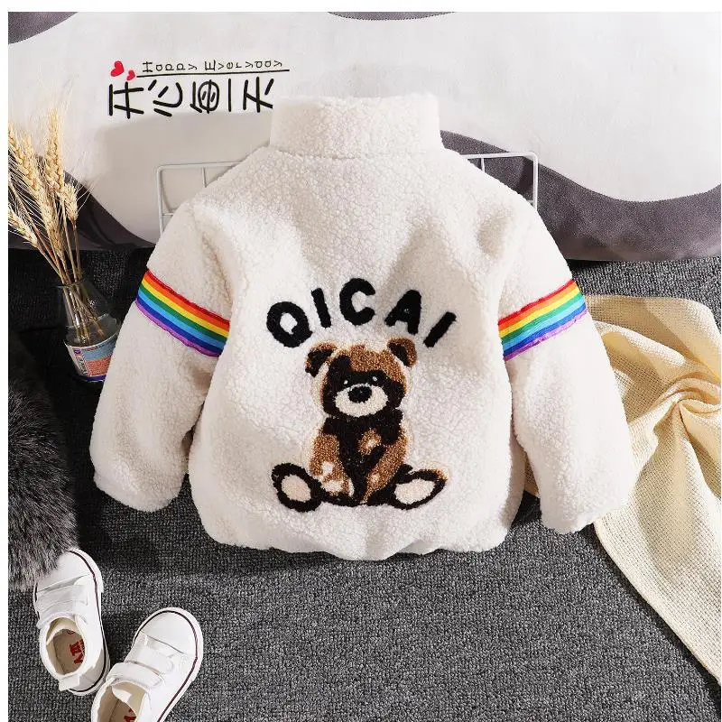 Baby winter clothes boys girls rainbow cartoon patchwork stand collar parkas coats short lamb down coat zipper thick jackets
Baby winter clothes boys girls rainbow cartoon patchwork stand collar parkas coats short lamb down coat zipper thick jackets