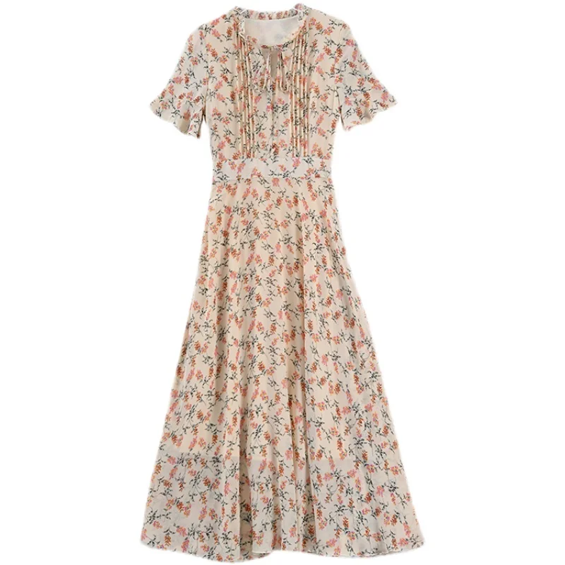 COIGARSAM 3XL Plus Size Print Women Long dress New Summer Chiffon Flare Sleeve Dresses Pink Apricot 3075
COIGARSAM 3XL Plus Size Print Women Long dress New Summer Chiffon Flare Sleeve Dresses Pink Apricot 3075