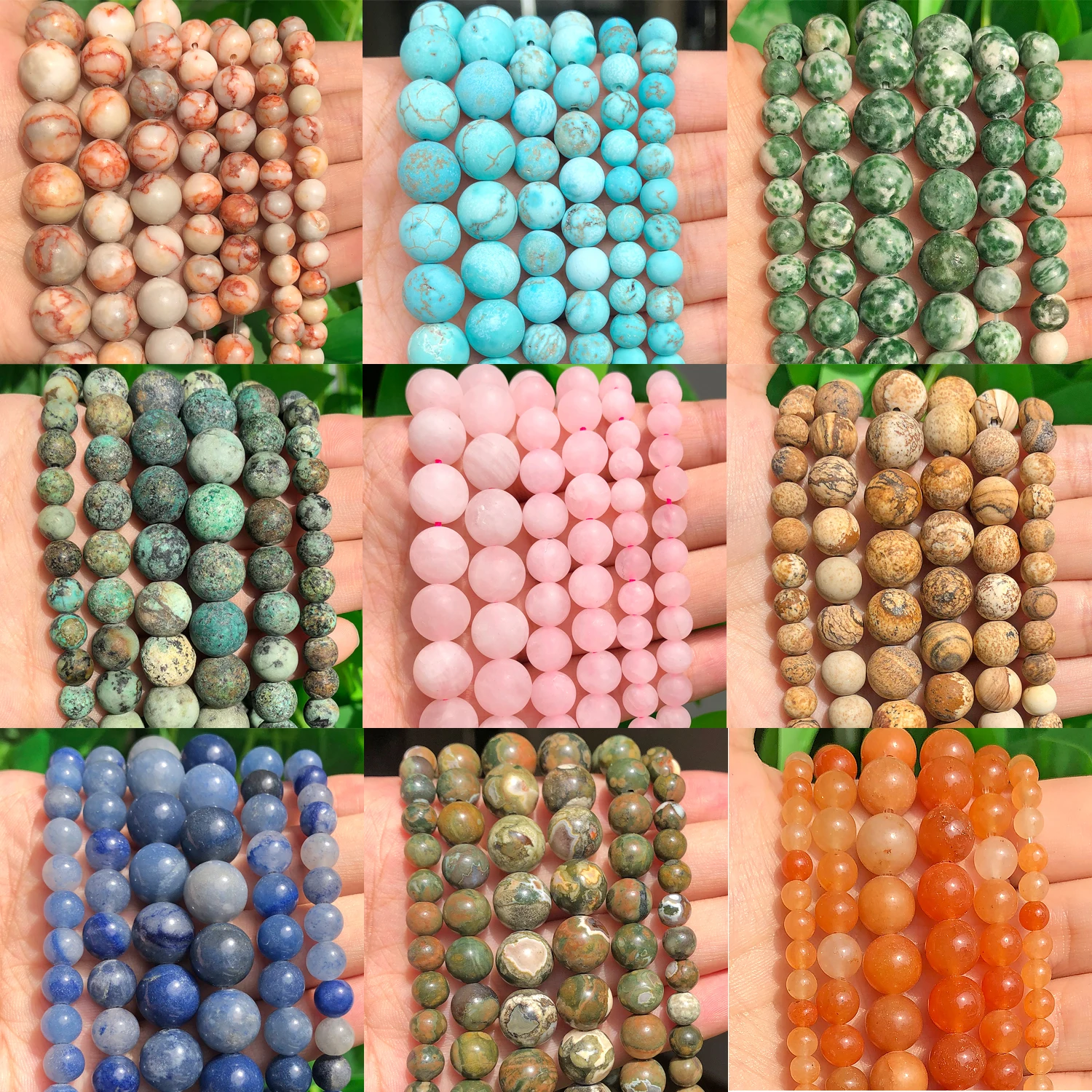 Natural Stone Beads African Turquoise Tiger Eye Jewelry Charm Gemstone Beads for Jewelry Making DIY Bead Bracelet Women 15inch
Natural Stone Beads African Turquoise Tiger Eye Jewelry Charm Gemstone Beads for Jewelry Making DIY Bead Bracelet Women 15inch