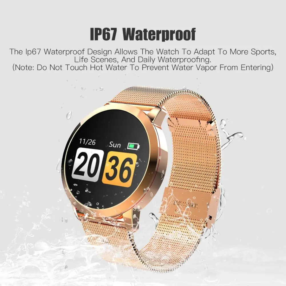 Q8 IP67 Waterproof Smart Watch Women Men 0.95Inch OLED Color Screen Smartwatch Heart Rate Monitor Fitness Sport Watch Bracelet
Q8 IP67 Waterproof Smart Watch Women Men 0.95Inch OLED Color Screen Smartwatch Heart Rate Monitor Fitness Sport Watch Bracelet