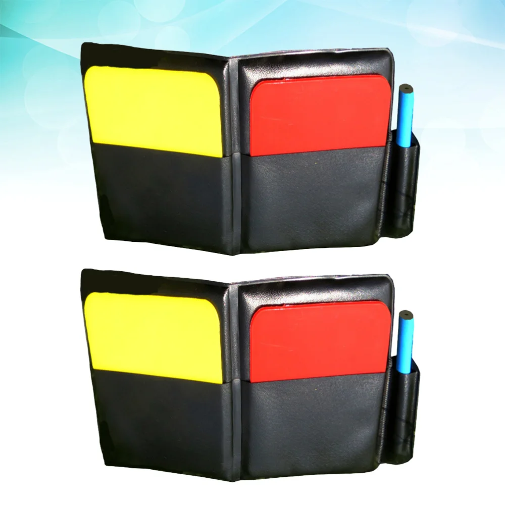 2 Set Sports Red Yellow Portable Referee Practical Football Match Supplies for Sports Events 
2 Set Sports Red Yellow Portable Referee Practical Football Match Supplies for Sports Events