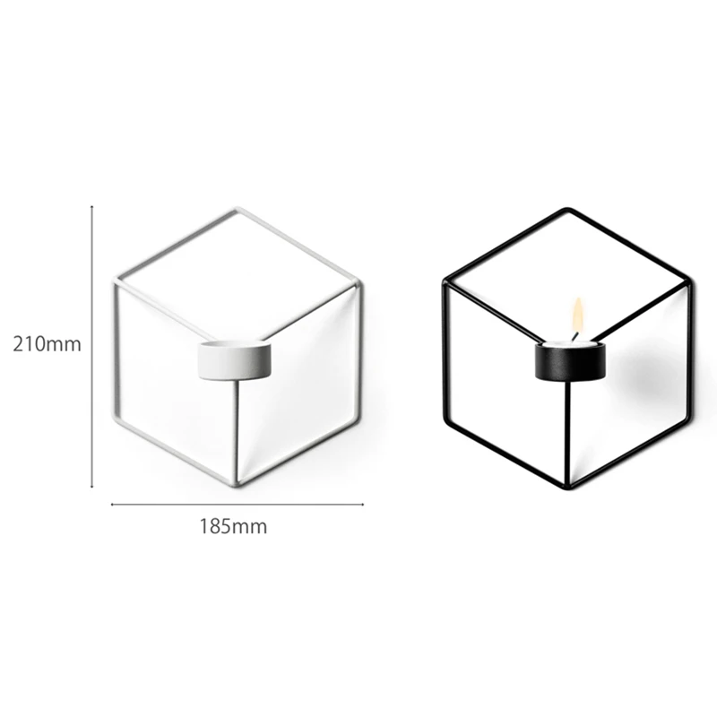 3D Wall-mounted Candelabra Geometric Tea Light Candle Metal Candle Holder Creativity Home Decor Bar Decor Gifts Wedding Decor
3D Wall-mounted Candelabra Geometric Tea Light Candle Metal Candle Holder Creativity Home Decor Bar Decor Gifts Wedding Decor