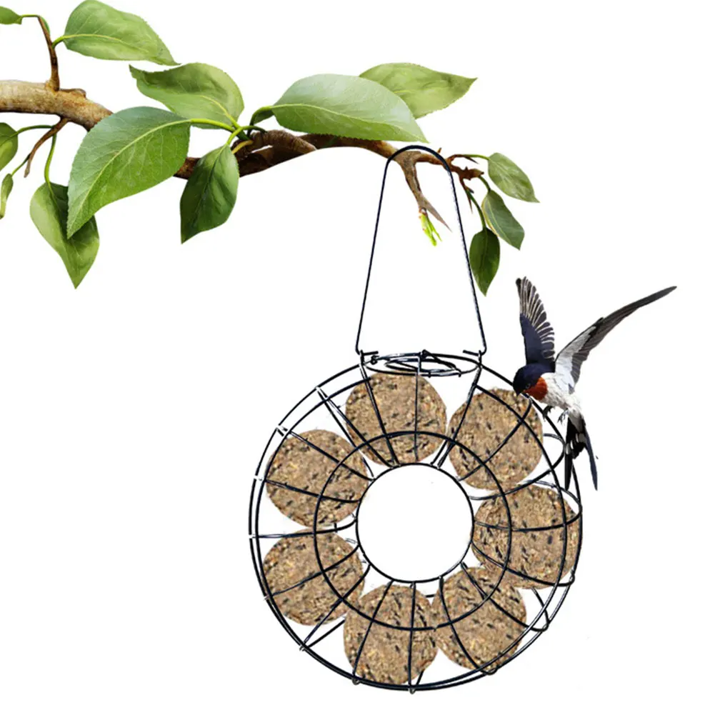 Bird Feeder Round Hanging Automatic Bird Feeder Garden Courtyard Exterior Decoration Black Iron
Bird Feeder Round Hanging Automatic Bird Feeder Garden Courtyard Exterior Decoration Black Iron