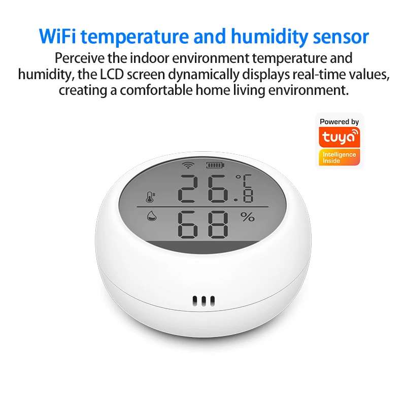 WIFI Temperature And Humidity Sensor Smart Home Indoor Intelligent Linkage Temperature And Humidity Abnormal Sensor Dropshipping
WIFI Temperature And Humidity Sensor Smart Home Indoor Intelligent Linkage Temperature And Humidity Abnormal Sensor Dropshipping