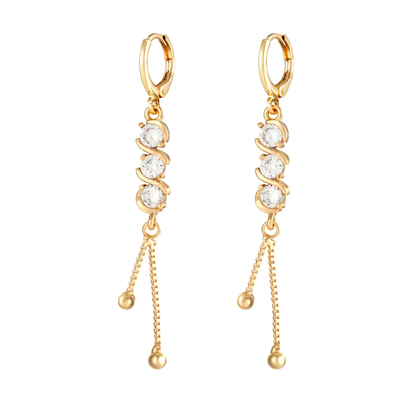 Clear Crystal Threader Earrings 10mm Gold Hoops Long Tassel Earrings with Chains Fashion Jewelry for Women Kpop Earrings
Clear Crystal Threader Earrings 10mm Gold Hoops Long Tassel Earrings with Chains Fashion Jewelry for Women Kpop Earrings