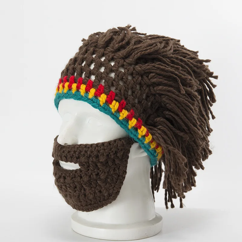 Autumn and Winter Halloween party spoof monster knitted wool hat handmade beard men's and women's wig hat
Autumn and Winter Halloween party spoof monster knitted wool hat handmade beard men's and women's wig hat