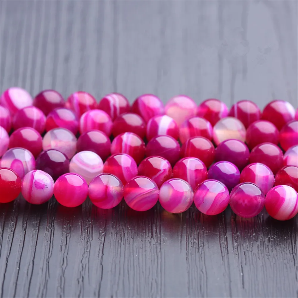 Grade A Natural Rose Red Stripe Agate Beads 6mm-14mm Smooth Polished Round 15 Inch Strand MN18
Grade A Natural Rose Red Stripe Agate Beads 6mm-14mm Smooth Polished Round 15 Inch Strand MN18