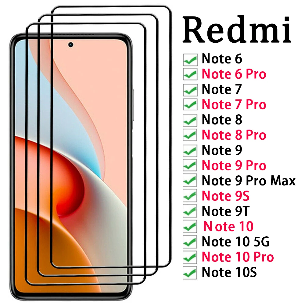 3-Pack For Xiaomi Redmi Note 10 10S 9S 9 8 7 6 Pro Tempered Glass Screen Protector 3D Full Coverage HD Clear Anti-Scratch
3-Pack For Xiaomi Redmi Note 10 10S 9S 9 8 7 6 Pro Tempered Glass Screen Protector 3D Full Coverage HD Clear Anti-Scratch