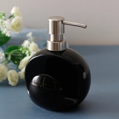Bathroom Accessories Ceramic Emulsion Press Double-use Simple Household Multi-Functional Detergent Dispensing Hand Sanitizer Bot