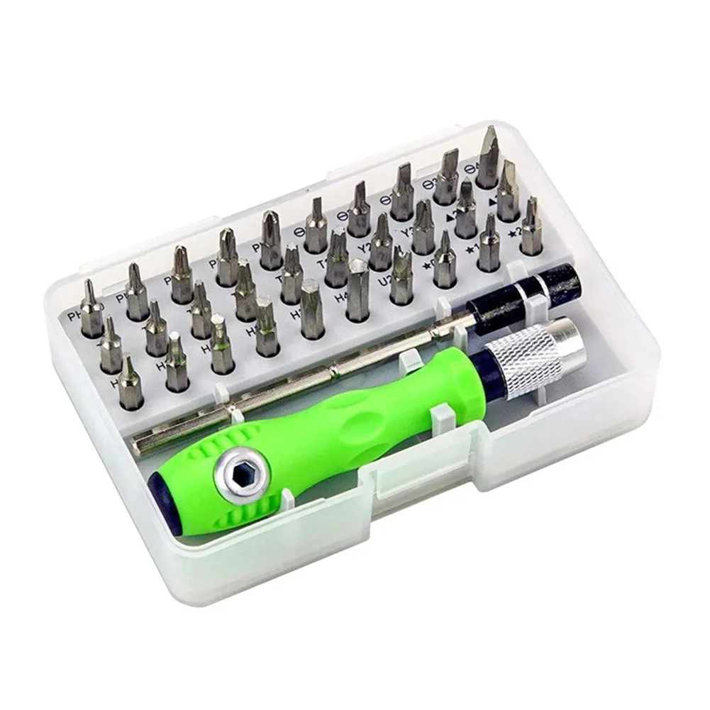 32 In 1 Precision Screwdriver Bits Kit Repair Torx Screw Driver Non Slip Handle For Mobile Phone Laptop Repair
32 In 1 Precision Screwdriver Bits Kit Repair Torx Screw Driver Non Slip Handle For Mobile Phone Laptop Repair