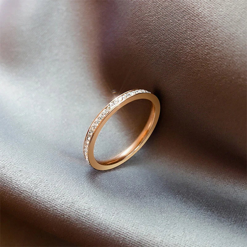 Кольца из нержавеющей стали для женщин, обручальные кольца с кристаллами, ювелирные изделия
Кольца из нержавеющей стали для женщин, обручальные кольца с кристаллами, ювелирные изделия