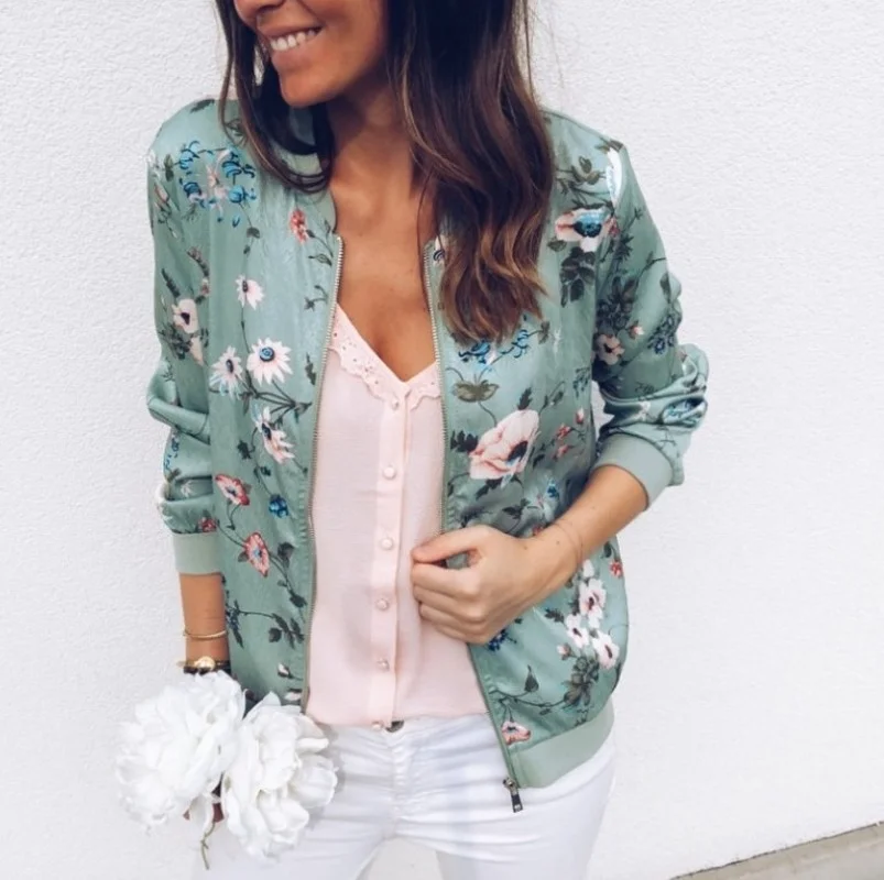 Kalenmos Flower Print Jacket Women Casual Baseball Uniform 5XL Fashion Round Neck Zipper Long-sleeved Coat Autumn WomanTop
Kalenmos Flower Print Jacket Women Casual Baseball Uniform 5XL Fashion Round Neck Zipper Long-sleeved Coat Autumn WomanTop