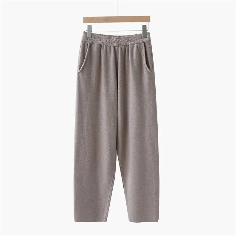 Women Elastic Waist Drawstring Trousers Thick Knitted Harem Pants Autumn Winter Sport swear Women'S Pants New Bottoms
Women Elastic Waist Drawstring Trousers Thick Knitted Harem Pants Autumn Winter Sport swear Women'S Pants New Bottoms