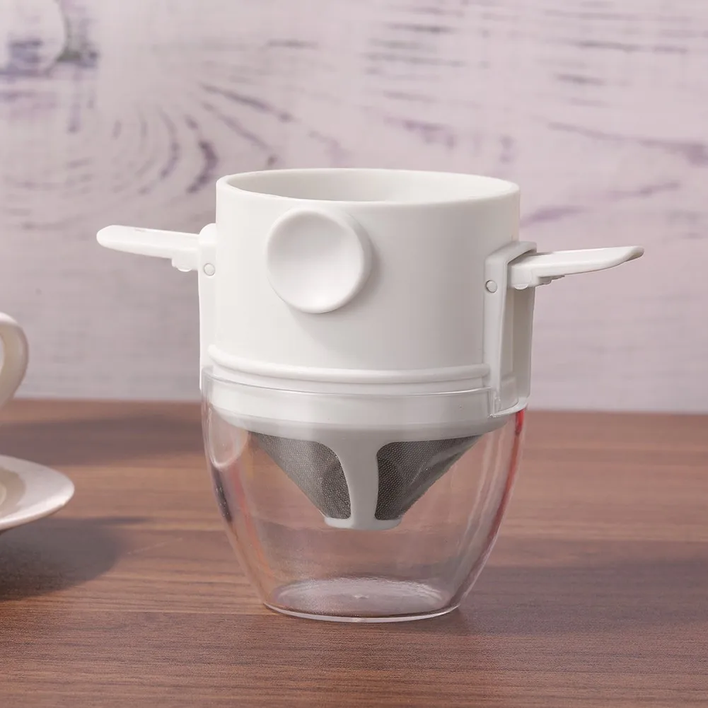 Portable Coffee Filter Kit With Transparent Bottom Support Stainless Steel Coffee Funnel Set 12 X 7.5cm Kitchen Tools
Portable Coffee Filter Kit With Transparent Bottom Support Stainless Steel Coffee Funnel Set 12 X 7.5cm Kitchen Tools
