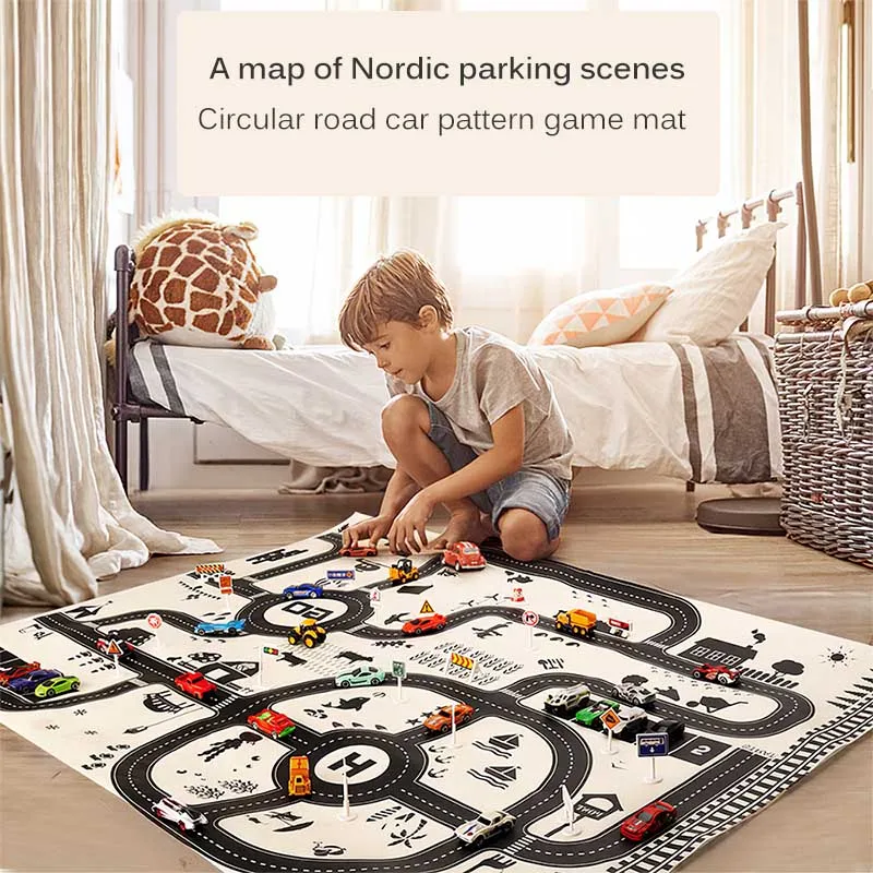 Child Construction Site Rug City Traffic Parking Lot Car Park Play Mat Waterproof Parking Lot Kids Map Playmat Educational Toys
Child Construction Site Rug City Traffic Parking Lot Car Park Play Mat Waterproof Parking Lot Kids Map Playmat Educational Toys