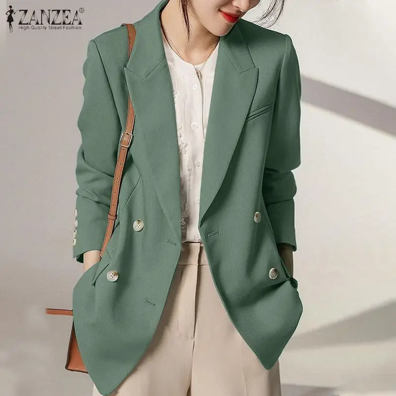 ZANZEA Elegant Women Office Work Blazer Autumn Long Sleeve Lapel Neck Coat Fashion Loose Button Jackets Femme OL Solid Outwear
ZANZEA Elegant Women Office Work Blazer Autumn Long Sleeve Lapel Neck Coat Fashion Loose Button Jackets Femme OL Solid Outwear