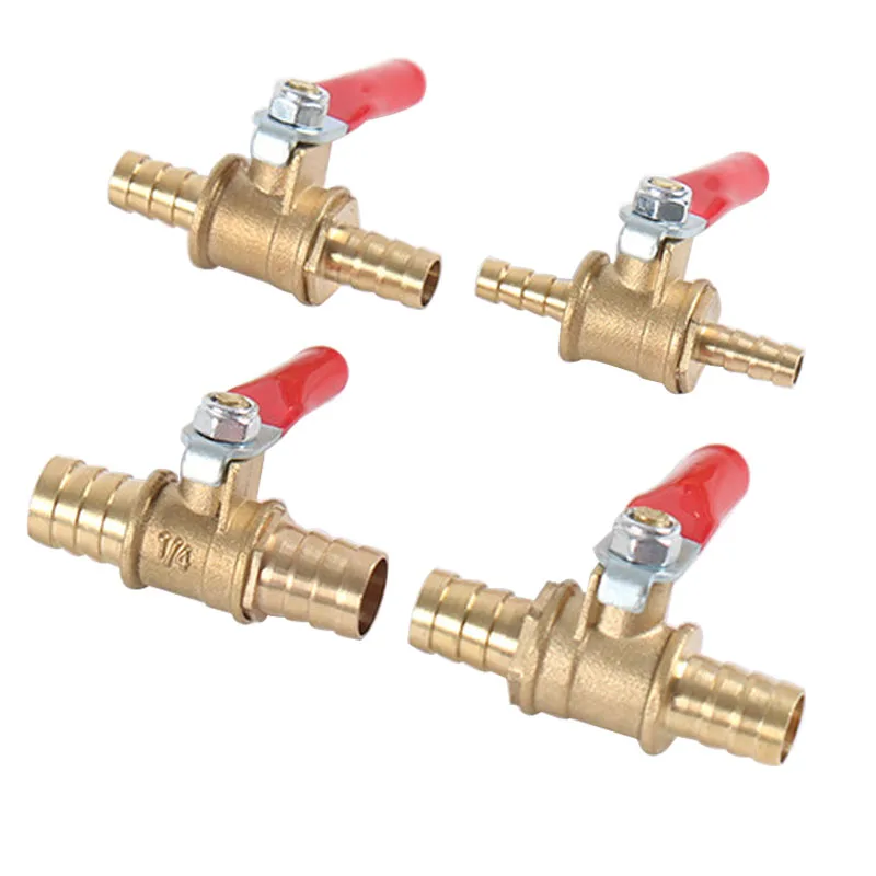 Brass Ball Valve Water Oil Gas Fuel Line Shut-Off Valve Fittings Pneumatic Fittings Hose Barbs Manual Connection Controller 8mm
Brass Ball Valve Water Oil Gas Fuel Line Shut-Off Valve Fittings Pneumatic Fittings Hose Barbs Manual Connection Controller 8mm