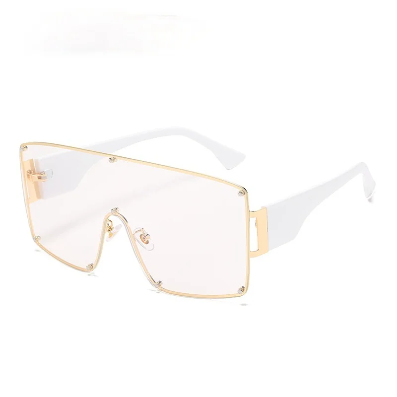 Unique Oversized One Piece Shield Sunglasses For Women Vintage Gradient Black Clear Eyewear Female Rivet Big Glasses Blue Pink
Unique Oversized One Piece Shield Sunglasses For Women Vintage Gradient Black Clear Eyewear Female Rivet Big Glasses Blue Pink