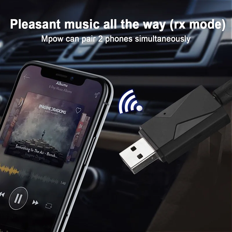 2 в 1 USB беспроводной Bluetooth 5 0 передатчик приемник аудио адаптер UY8 | Электроника