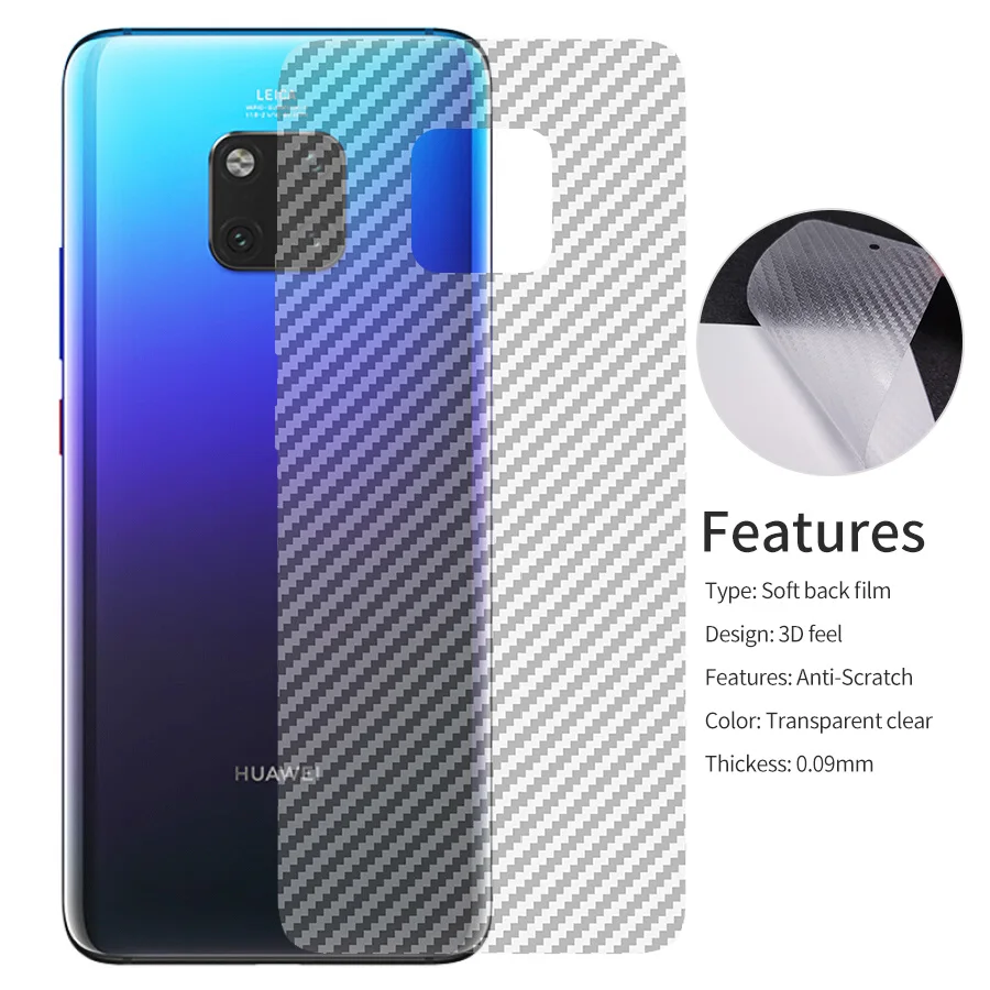 5 шт. защитная 3d пленка из углеродного волокна для Huawei Mate 10 20 30 Lite Pro|Защитные