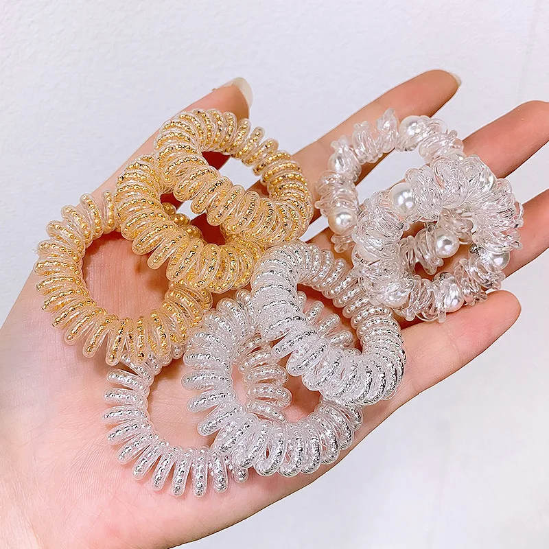 Hair Rope Rubber Band Women's Leather Case Rough Korean Adult Telephone Wire Headband Seamless Telephone Wire Hair Band Metallic
Hair Rope Rubber Band Women's Leather Case Rough Korean Adult Telephone Wire Headband Seamless Telephone Wire Hair Band Metallic