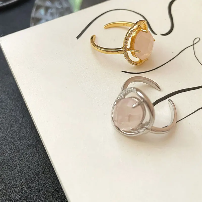 MEYRROYU ювелирные изделия из стерлингового серебра с круглым розовым кристаллом
MEYRROYU ювелирные изделия из стерлингового серебра с круглым розовым кристаллом