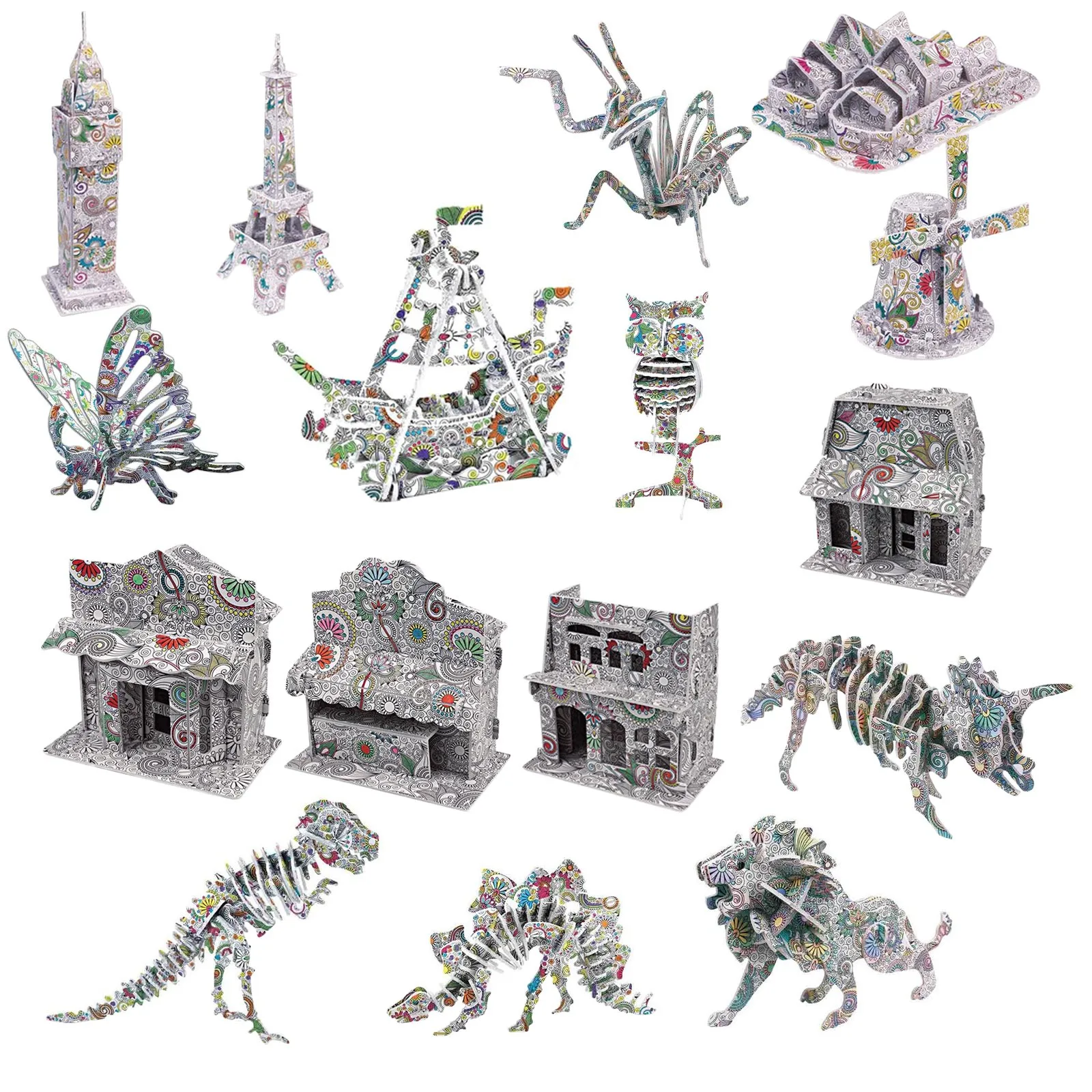 Children's Educational toys 3D Paint Puzzle Toys Diy Graffiti Coloring Educational Toys Model Ornament Children Puzzle games
Children's Educational toys 3D Paint Puzzle Toys Diy Graffiti Coloring Educational Toys Model Ornament Children Puzzle games