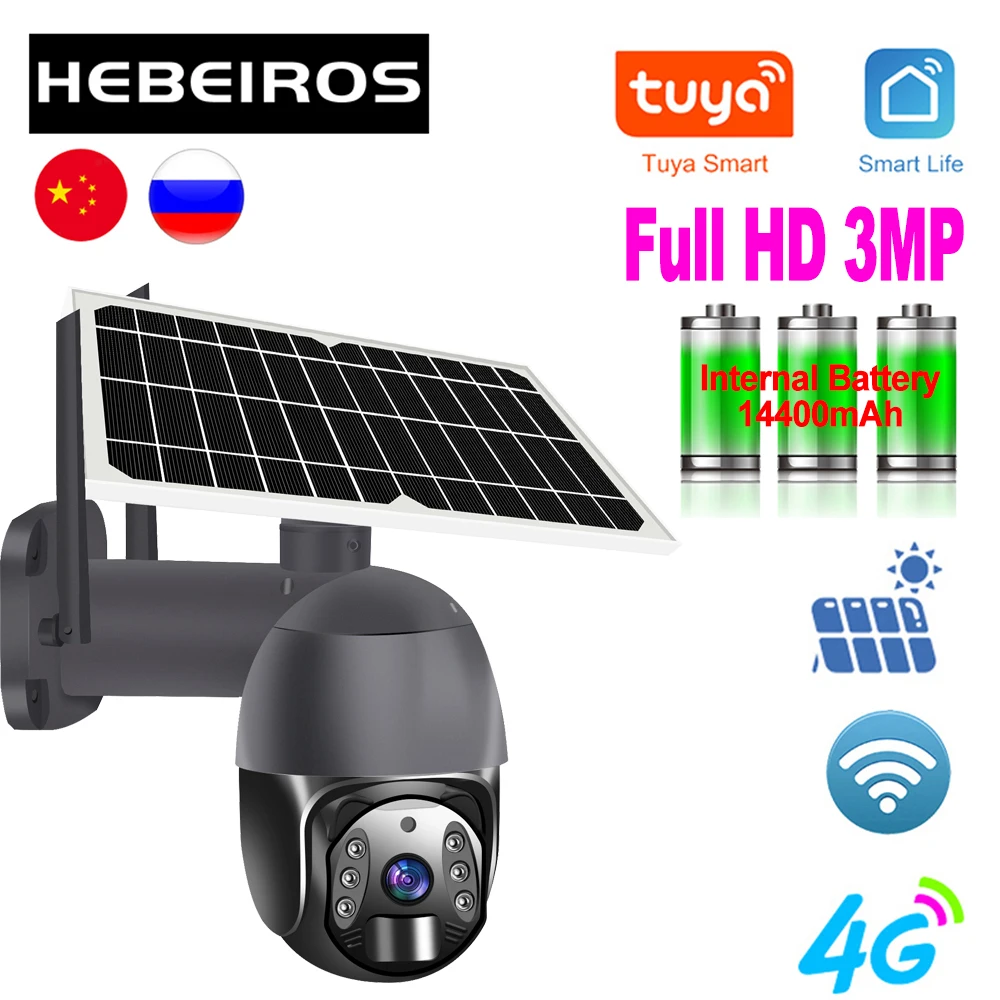 Беспроводная наружная камера видеонаблюдения Hebeiros, 4G, LTE, FDD, GSM, на солнечной батарее, 3 Мп, IP, Wi-Fi
Беспроводная наружная камера видеонаблюдения Hebeiros, 4G, LTE, FDD, GSM, на солнечной батарее, 3 Мп, IP, Wi-Fi