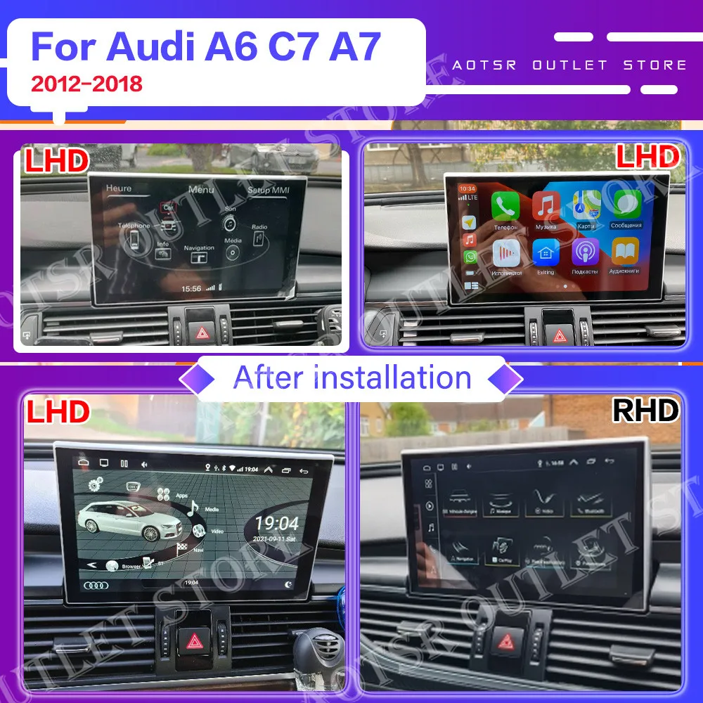 128G Android автомобильный мультимедийный аудио радиоплеер стерео для Audi A6 2012 2013 2014 2015 2016-2018 GPS Navi Head Unit No 2 din
128G Android автомобильный мультимедийный аудио радиоплеер стерео для Audi A6 2012 2013 2014 2015 2016-2018 GPS Navi Head Unit No 2 din
