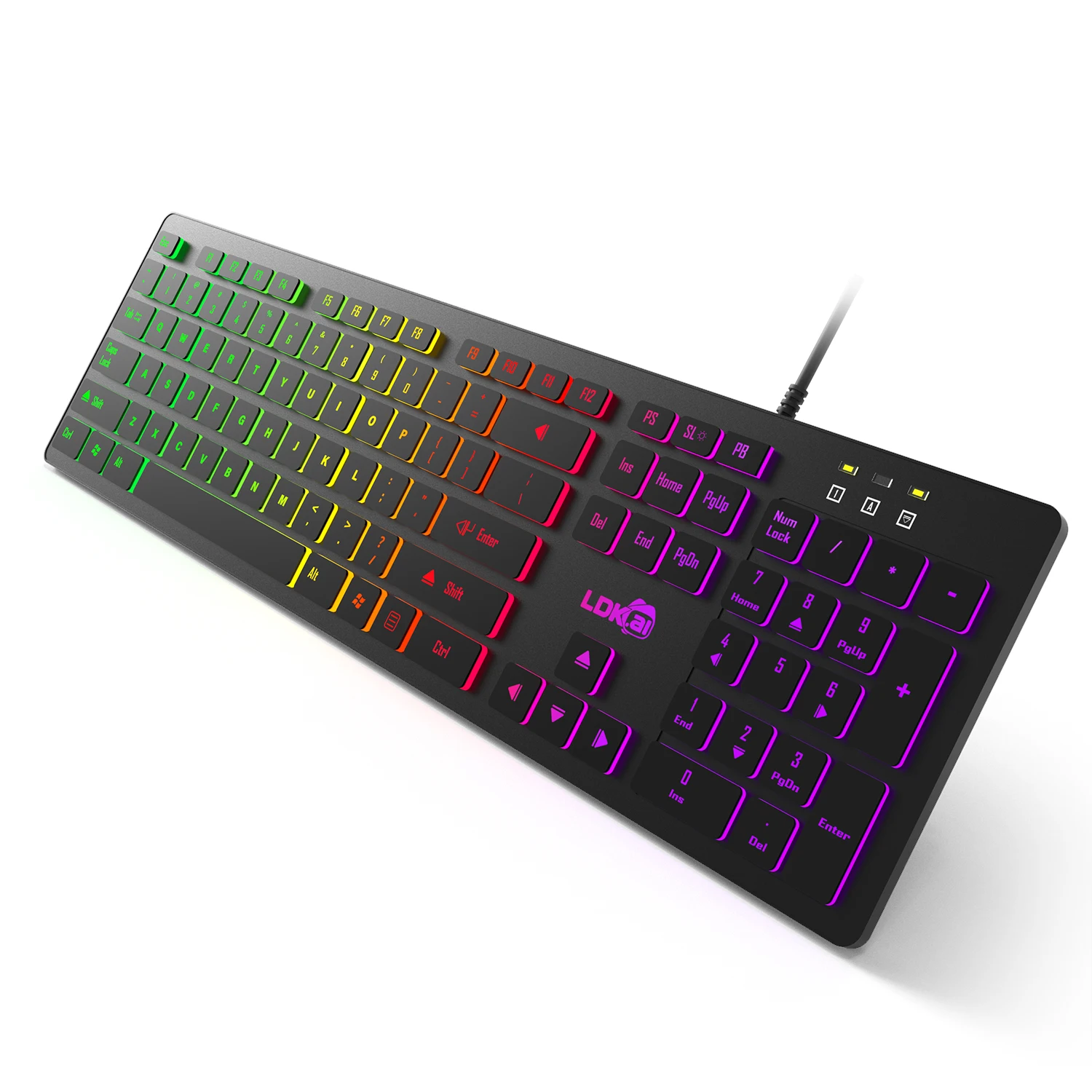 Компьютерная игровая клавиатура с подсветильник кой RGB, бесшумная Проводная USB клавиатура для офиса и дома
Компьютерная игровая клавиатура с подсветильник кой RGB, бесшумная Проводная USB клавиатура для офиса и дома