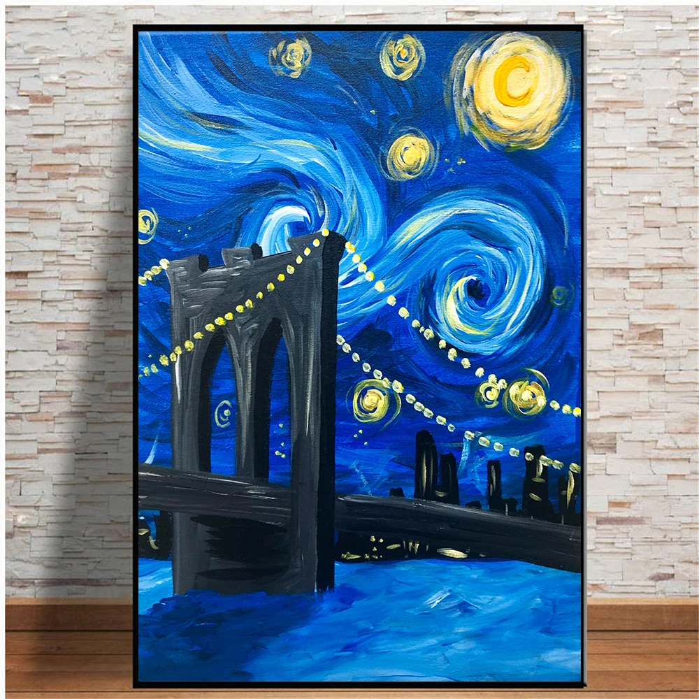 Abstract Canvas Painting Wall Art Starry Star Dream Bridge Posters and Prints Wall Pictures for Living Room Home Decoration
Abstract Canvas Painting Wall Art Starry Star Dream Bridge Posters and Prints Wall Pictures for Living Room Home Decoration