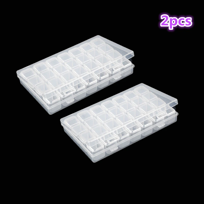 28-slot diamond painting kit plastic storage box nail art rhinestone tool bead storage box household storage box kit 2pcs 
28-slot diamond painting kit plastic storage box nail art rhinestone tool bead storage box household storage box kit 2pcs