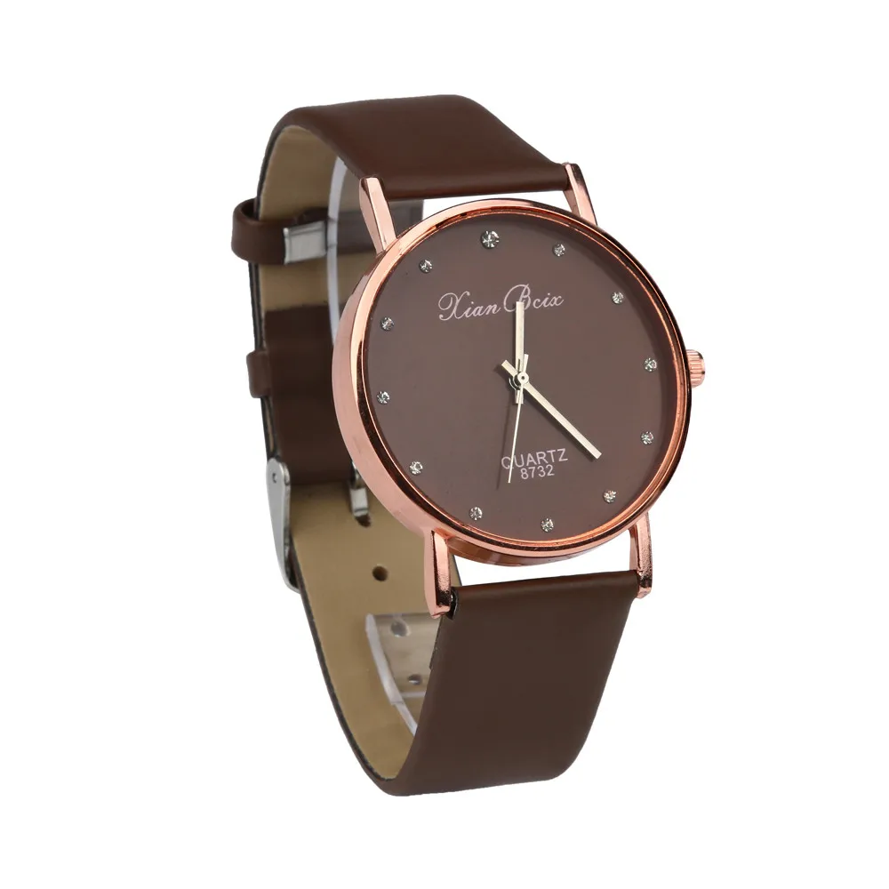 Fashion Women Diamond Simple Watch Case Leather Band Round Dial Quartz Wrist Watch Small Diamond Relogio Feminino Alloy Belt
Fashion Women Diamond Simple Watch Case Leather Band Round Dial Quartz Wrist Watch Small Diamond Relogio Feminino Alloy Belt