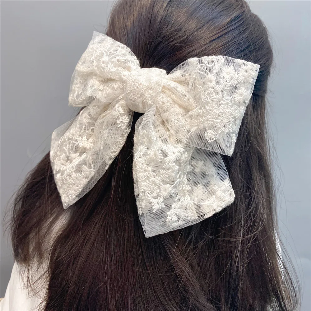 Vintage Large Lace Flower Bow Hair Clips For Women Girls Bow Hair Rope Ribbon Wedding Korean Hairpins Barrette Hair Accessories
Vintage Large Lace Flower Bow Hair Clips For Women Girls Bow Hair Rope Ribbon Wedding Korean Hairpins Barrette Hair Accessories