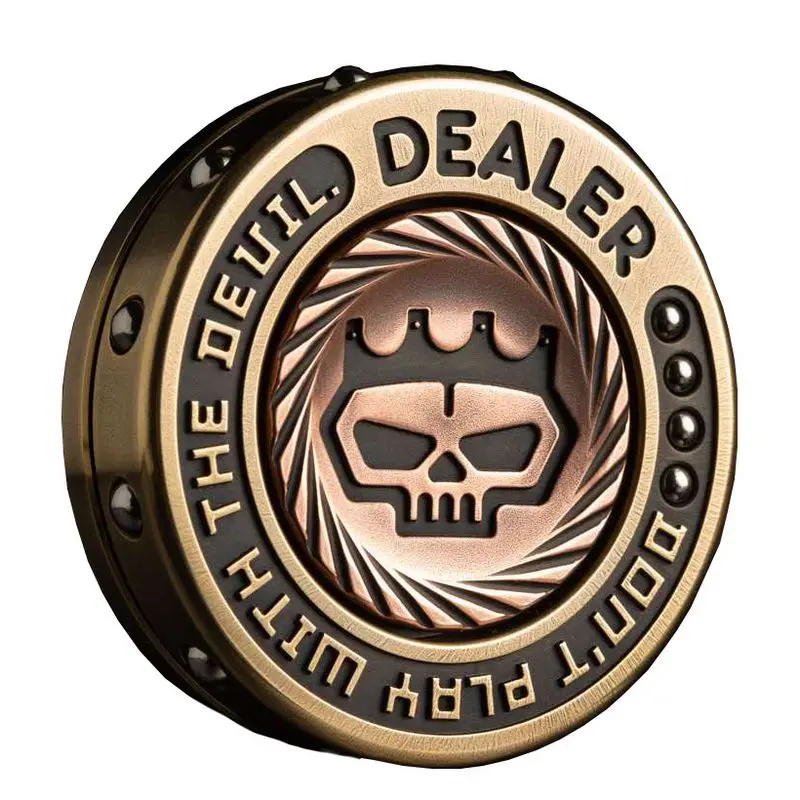 LAUTIE Fidget Spinner Dealer Chip Coin Gyro EDC Adult Decompression Toy 
LAUTIE Fidget Spinner Dealer Chip Coin Gyro EDC Adult Decompression Toy