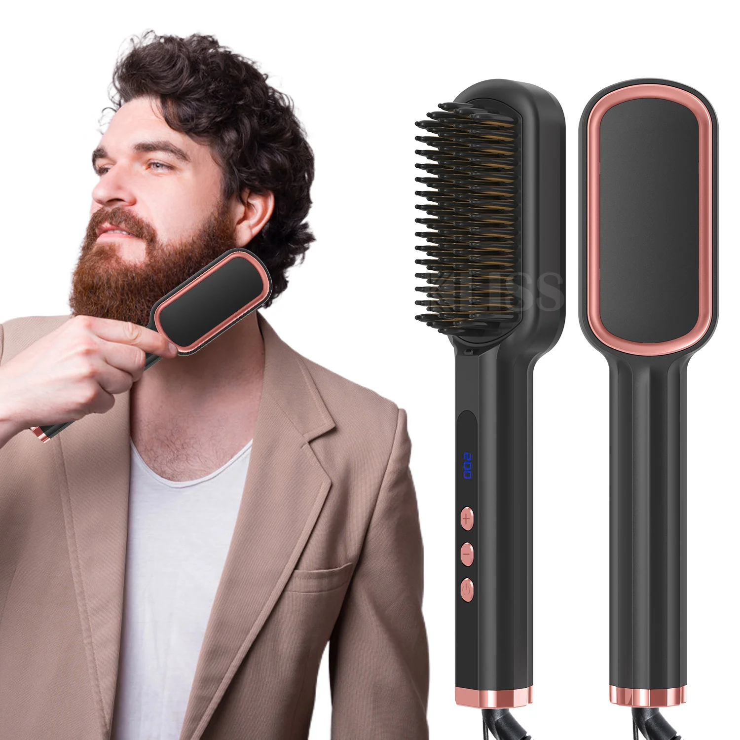 Straightener Hot Comb Heated Combs Anti-Scald Ceramics Straighten Brush Ionic Enhanced Straightening Brush Hot Comb Iron Styler
Straightener Hot Comb Heated Combs Anti-Scald Ceramics Straighten Brush Ionic Enhanced Straightening Brush Hot Comb Iron Styler