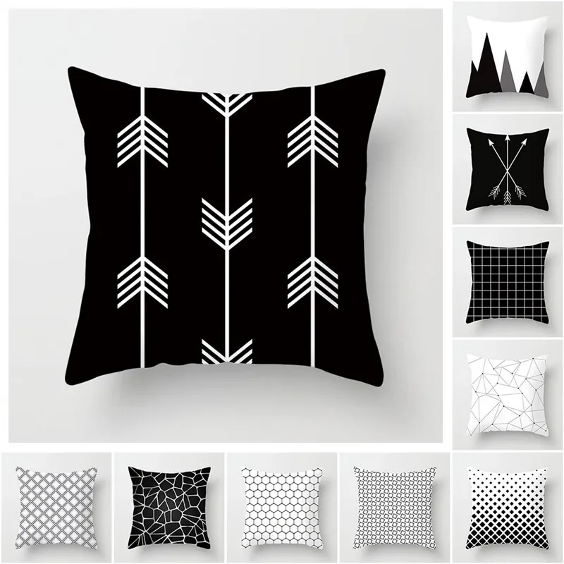 TTLIFE Geometric Cushion Cover White and Black Stripe Wove Pillow Cover For Sofa Car Home Decorative Pillowcases 45cm*45cm
TTLIFE Geometric Cushion Cover White and Black Stripe Wove Pillow Cover For Sofa Car Home Decorative Pillowcases 45cm*45cm