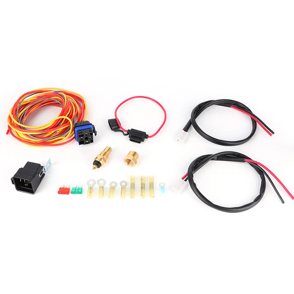 Electric Cooling Fan Wiring Harness Kit Dual Single 165/185 W/Thermostat 40 AMP Relay
Electric Cooling Fan Wiring Harness Kit Dual Single 165/185 W/Thermostat 40 AMP Relay