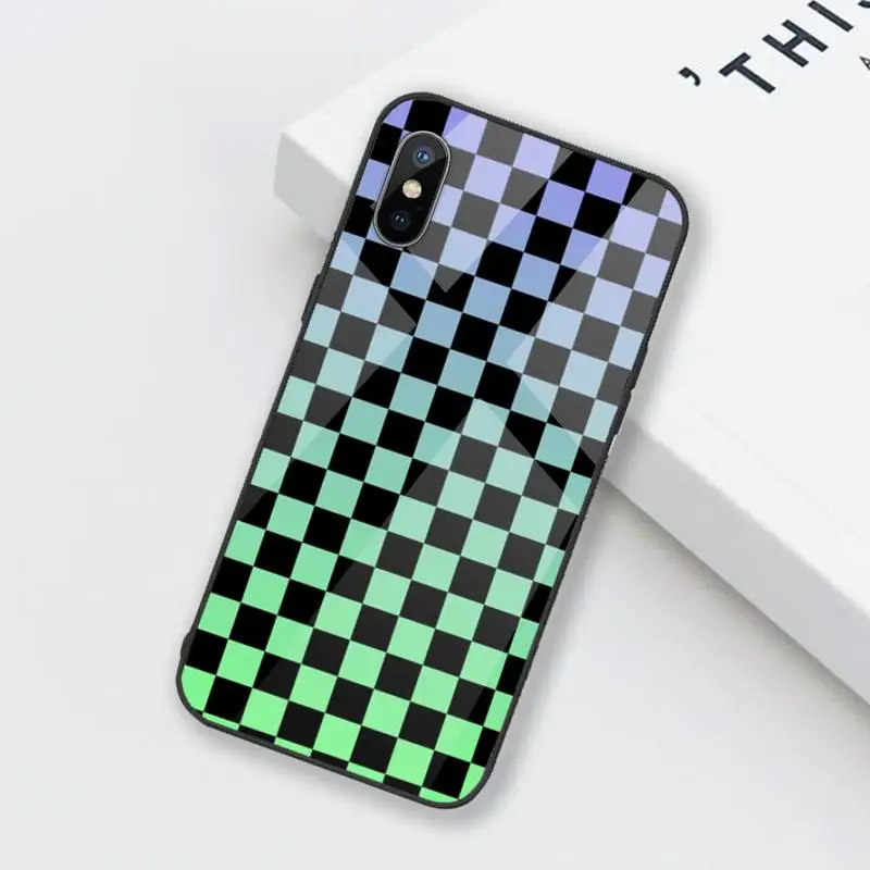 Checkered Phone Case Tempered glass For iphone 6 6S 7 8 plus X XS XR 11 12 mini PRO MAX
Checkered Phone Case Tempered glass For iphone 6 6S 7 8 plus X XS XR 11 12 mini PRO MAX