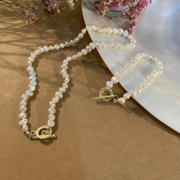 New Classic Favorite Pearl Jewelry Set White Baroque Genuine Freshwater Pearls Necklace Bracelet OT Clasp Charming Women Gift
New Classic Favorite Pearl Jewelry Set White Baroque Genuine Freshwater Pearls Necklace Bracelet OT Clasp Charming Women Gift