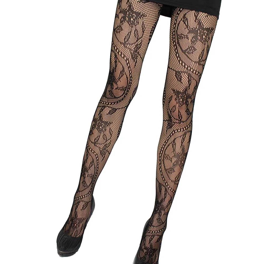1 Pair Women Black Mesh Pantyhose Sexy Charming Creative Floral Pattern Fishnet Elastic Tights Stockings
1 Pair Women Black Mesh Pantyhose Sexy Charming Creative Floral Pattern Fishnet Elastic Tights Stockings