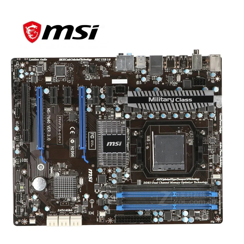 Для MSI 990FXA GD65 компьютерная USB3.0 SATA III материнская плата AM3 + DDR3 для AMD 990 990FX 990X