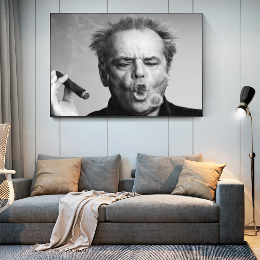 Jack Nicholson Cigar Poster Wall Art Prints Black And White Figure Canvas Paintings Photo Wall Picture Art Decoration No Frame
Jack Nicholson Cigar Poster Wall Art Prints Black And White Figure Canvas Paintings Photo Wall Picture Art Decoration No Frame