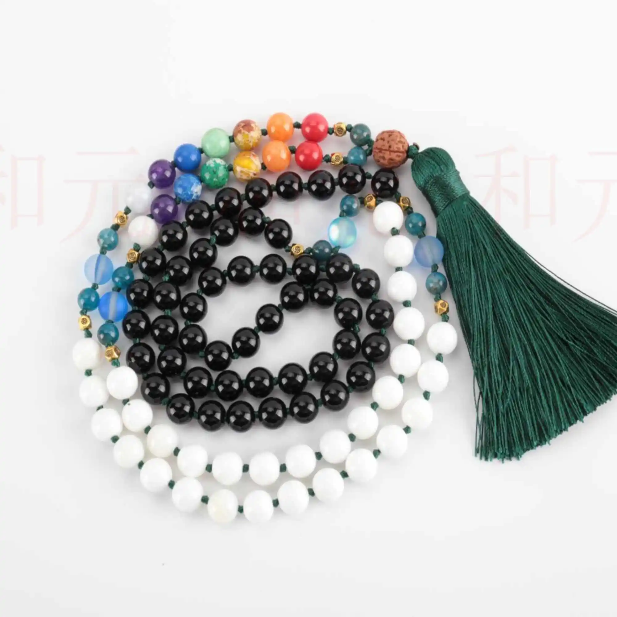 8mm 108 knot black agate white Tridacna 7 chakra necklace Christmas Buddhism Healing Mental Spirituality Wrist Blessing
8mm 108 knot black agate white Tridacna 7 chakra necklace Christmas Buddhism Healing Mental Spirituality Wrist Blessing