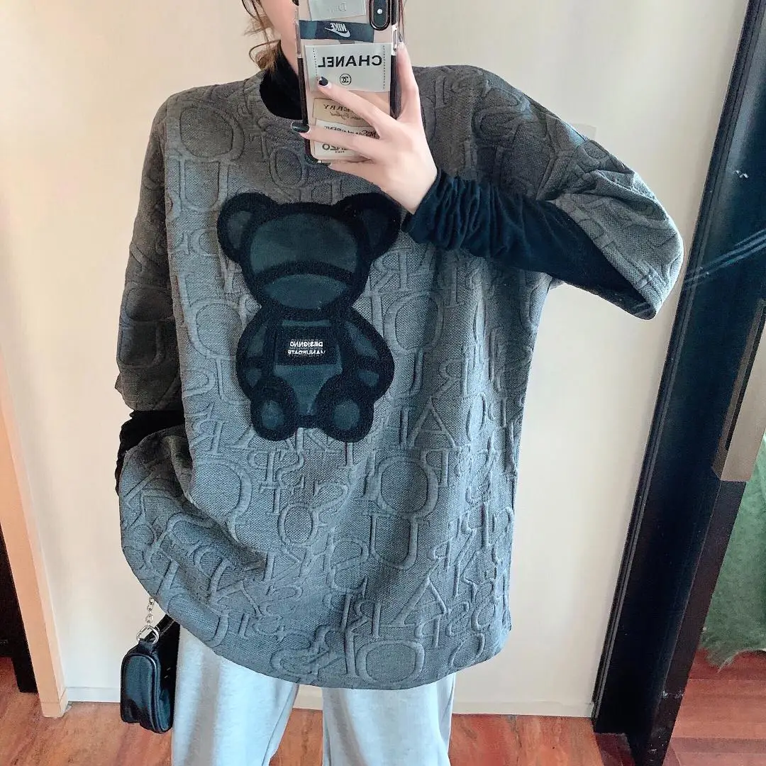 2021 Spring, Summer and Autumn T-shirt Female Brushed Short-sleeved Print Bear Korean Version Top Woman Tshirts Graphic Tee
2021 Spring, Summer and Autumn T-shirt Female Brushed Short-sleeved Print Bear Korean Version Top Woman Tshirts Graphic Tee